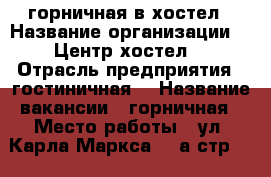  горничная в хостел › Название организации ­ “Центр-хостел“ › Отрасль предприятия ­ гостиничная  › Название вакансии ­ горничная › Место работы ­ ул. Карла Маркса 155а стр.1, 1 этаж › Подчинение ­ управляющнму › Минимальный оклад ­ 340 › Возраст от ­ 18 › Возраст до ­ 55 - Красноярский край, Красноярск г. Работа » Вакансии   . Красноярский край,Красноярск г.